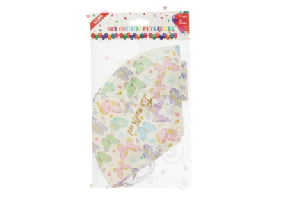 Set coifuri party fluturi 16cm 6buc 082586